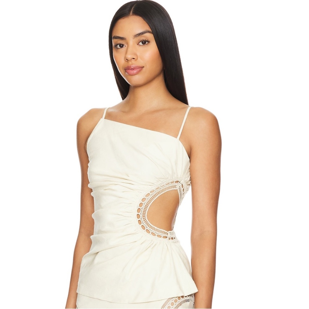 Camila Coelho Jaoa Top in Beige Size S